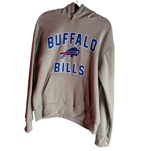 NFL Buffalo Bills Hoodie Mens Size Large Tan Blue and Red NWT